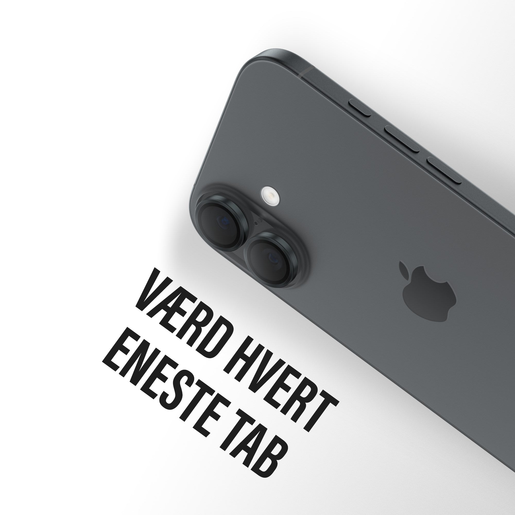 PanzerGlass® Hoops® Kameralinsebeskytter Sort iPhone 17 | iPhone 16 | 16 Plus